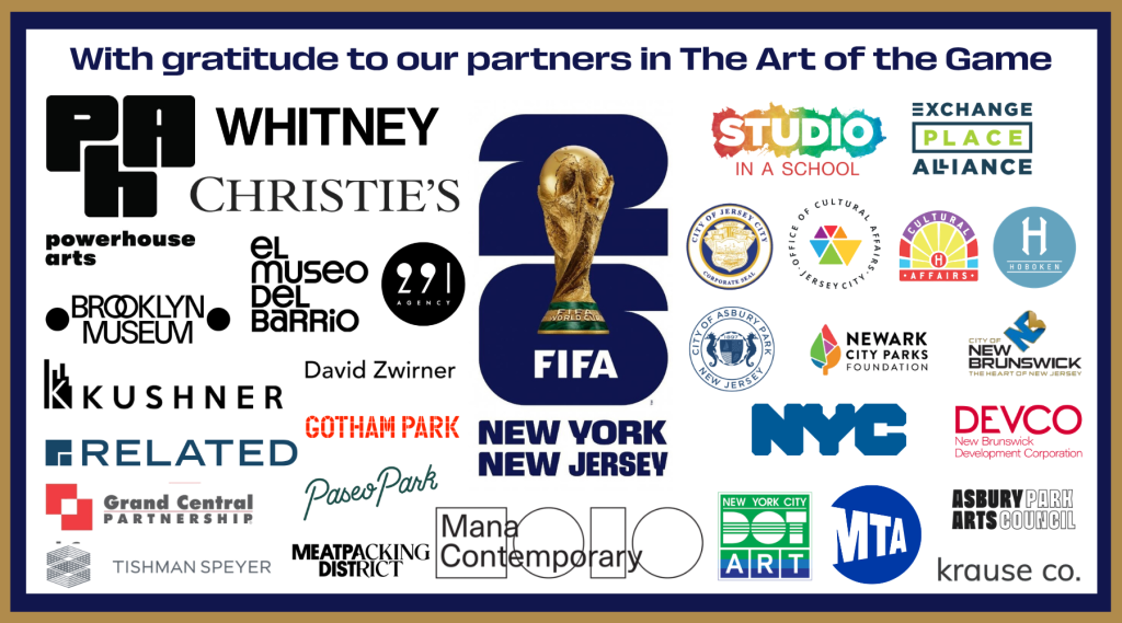 More than 30 logos from different cultural and corporate entities